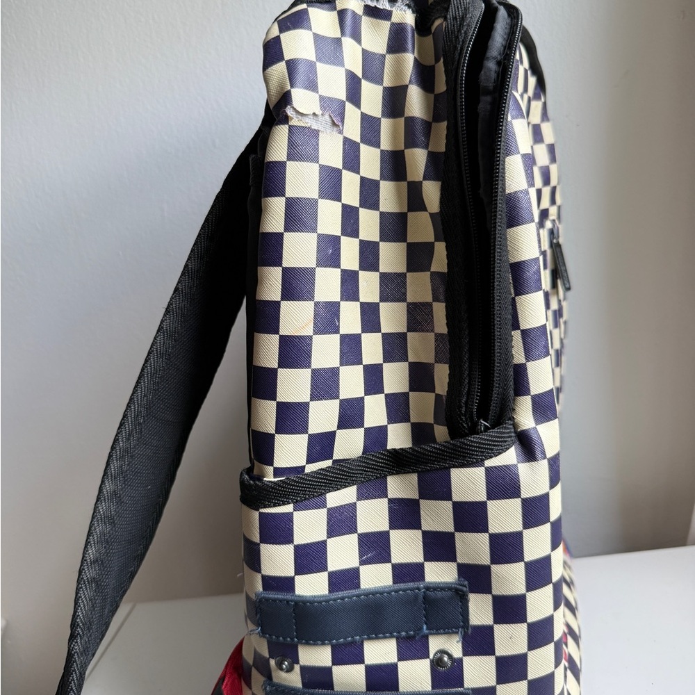 Anime Character Checkered Backpack - Picture 4 of 11